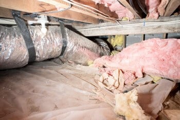 Traditional fiberglass batt insulation