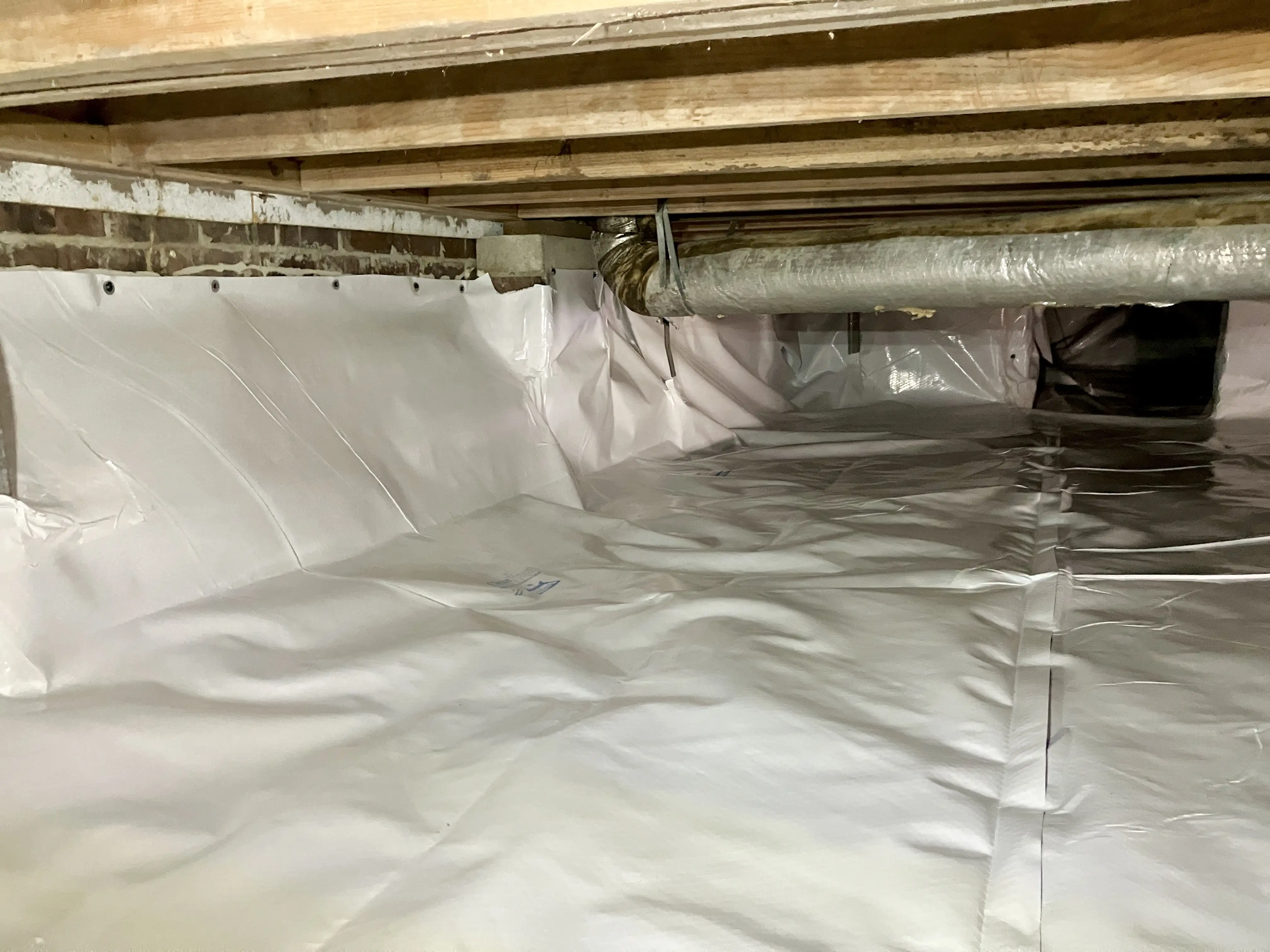 Johnson crawlspace after