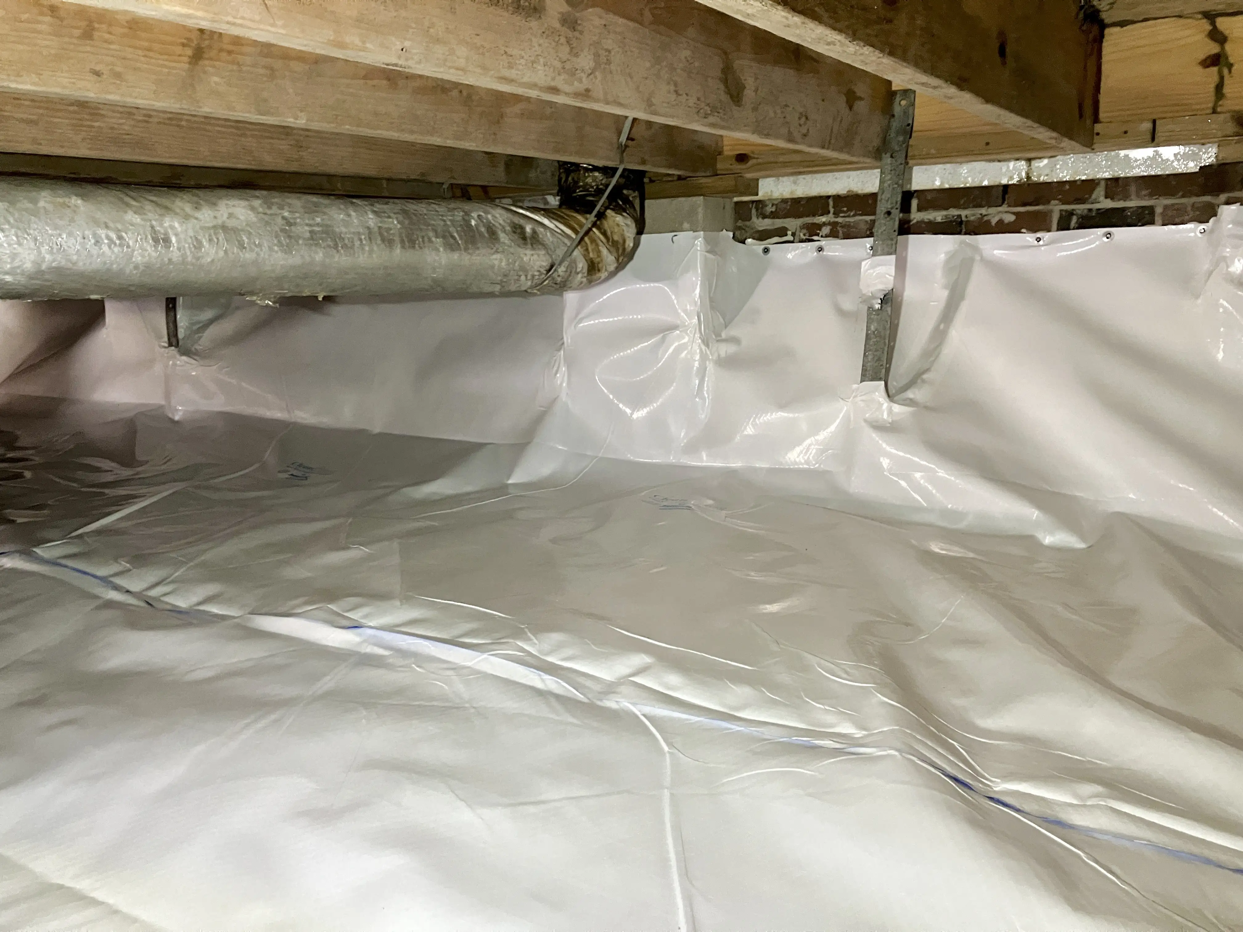 Johnson crawlspace after