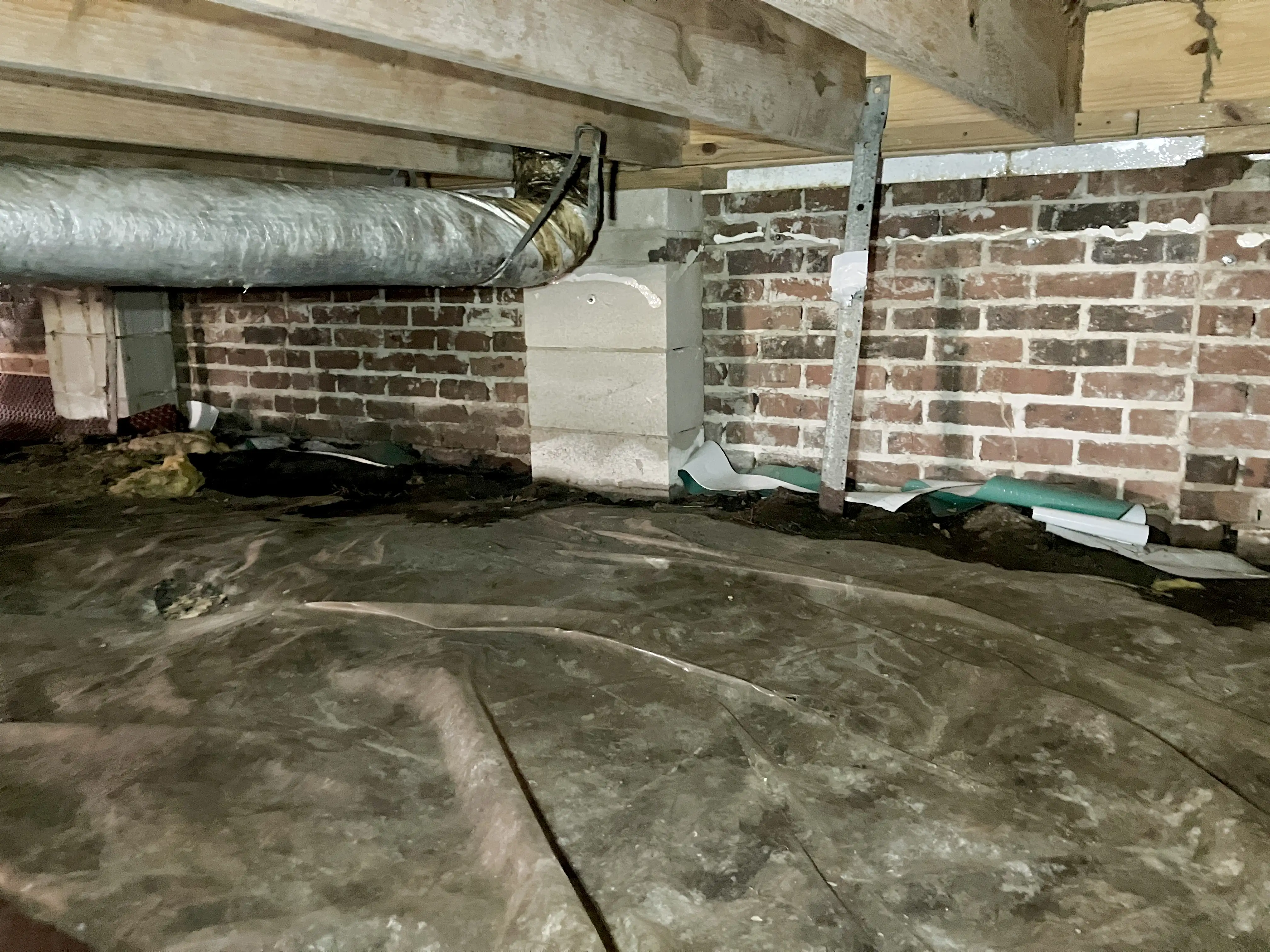 Johnson crawlspace before