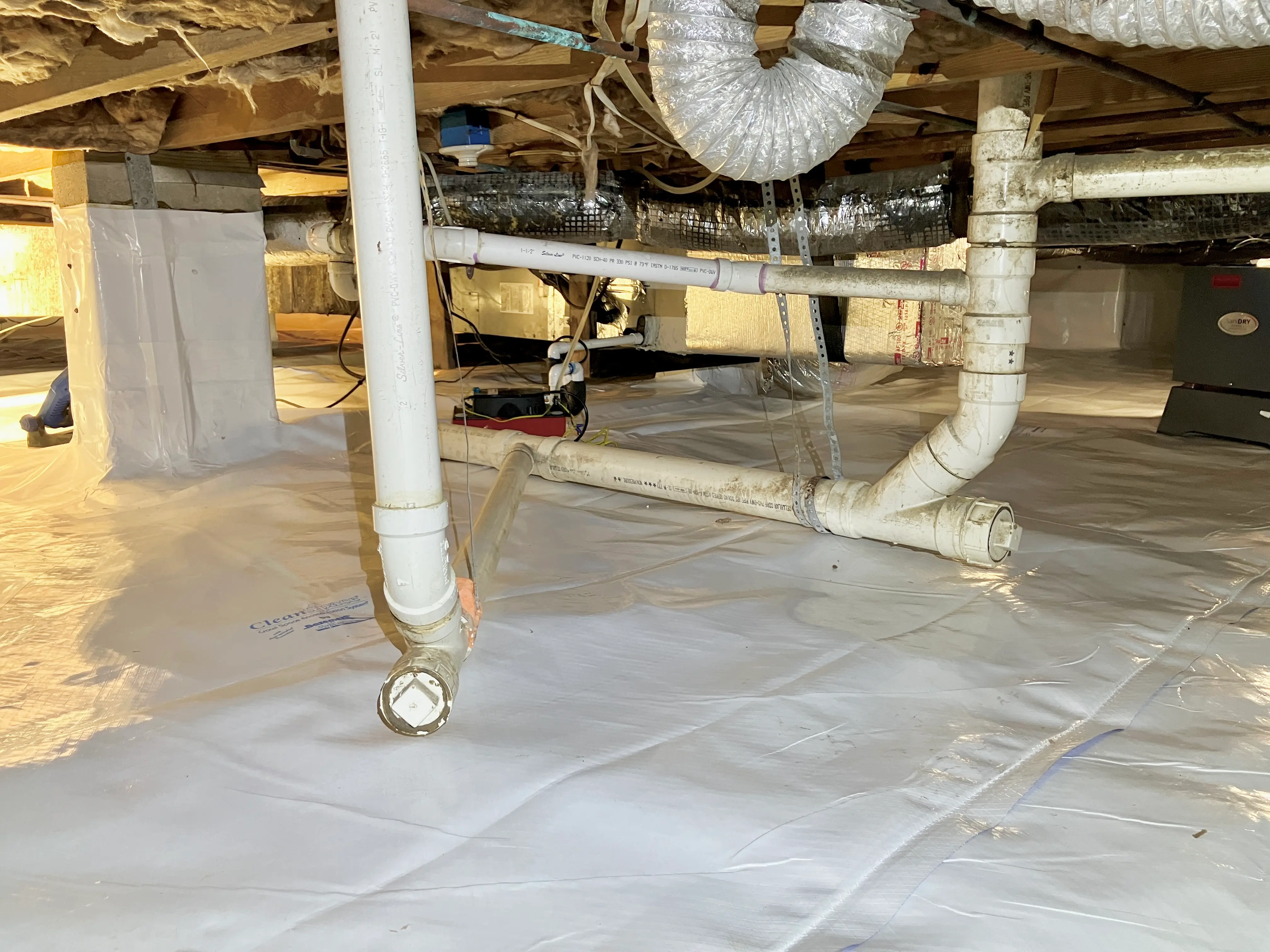 barnes crawlspace after