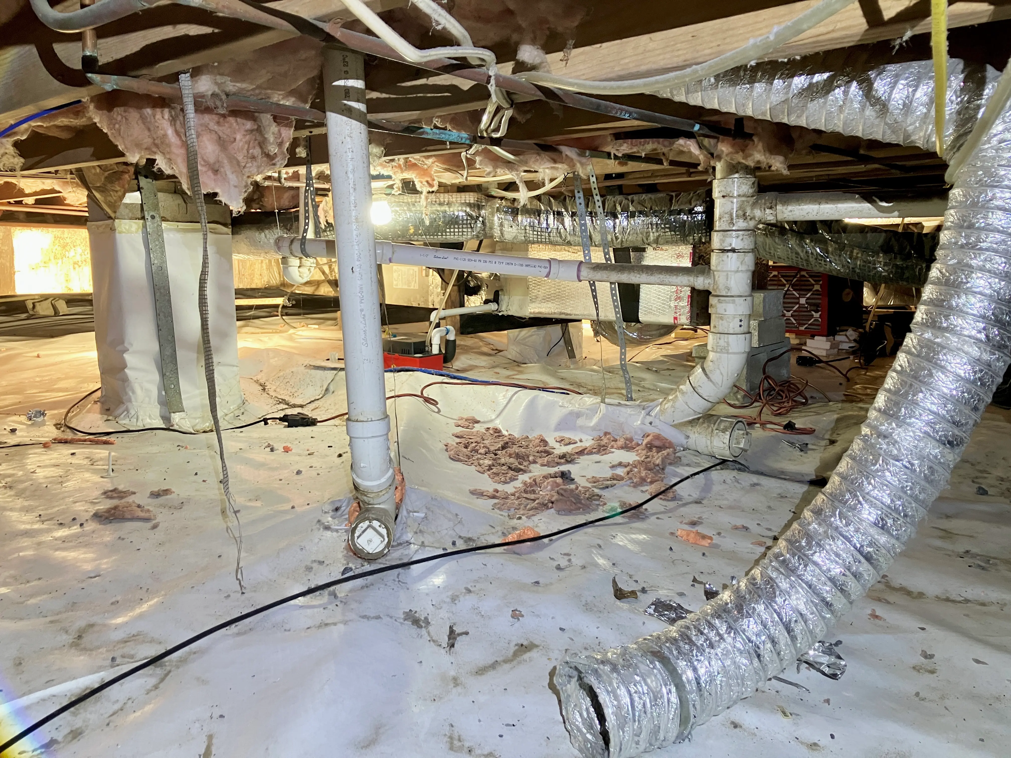 barnes crawlspace before