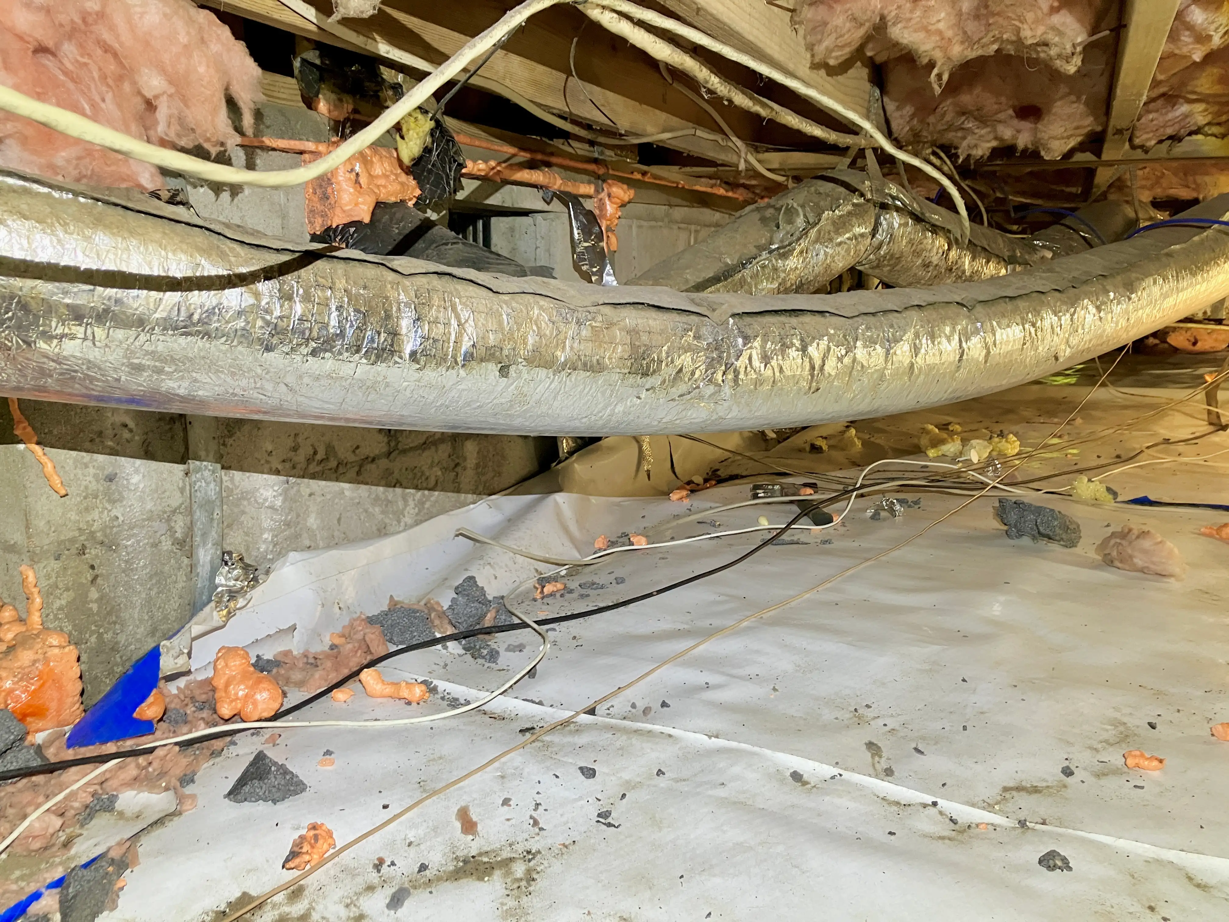 barnes crawlspace before