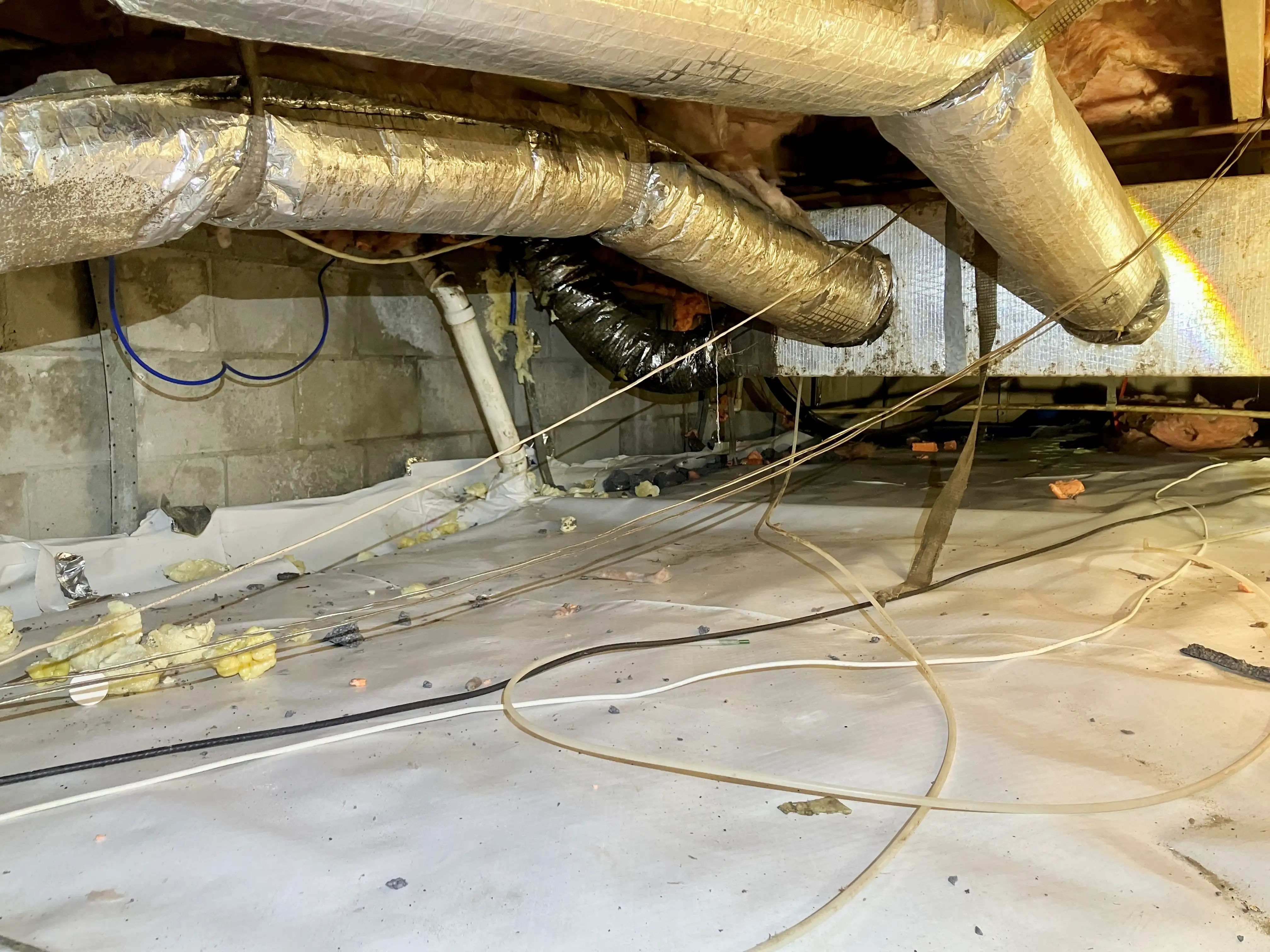 barnes crawlspace before