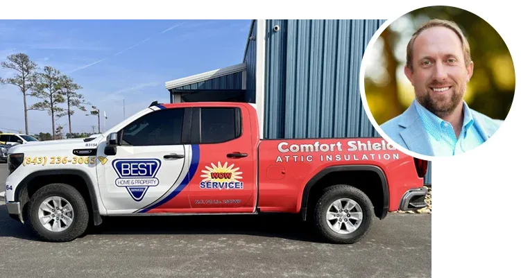 attic insulation truck