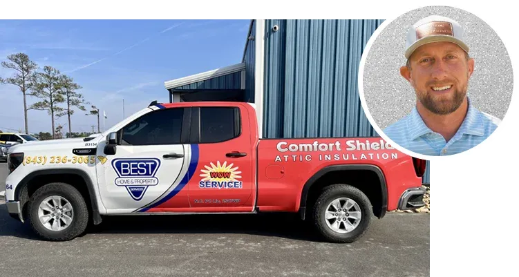 attic insulation truck