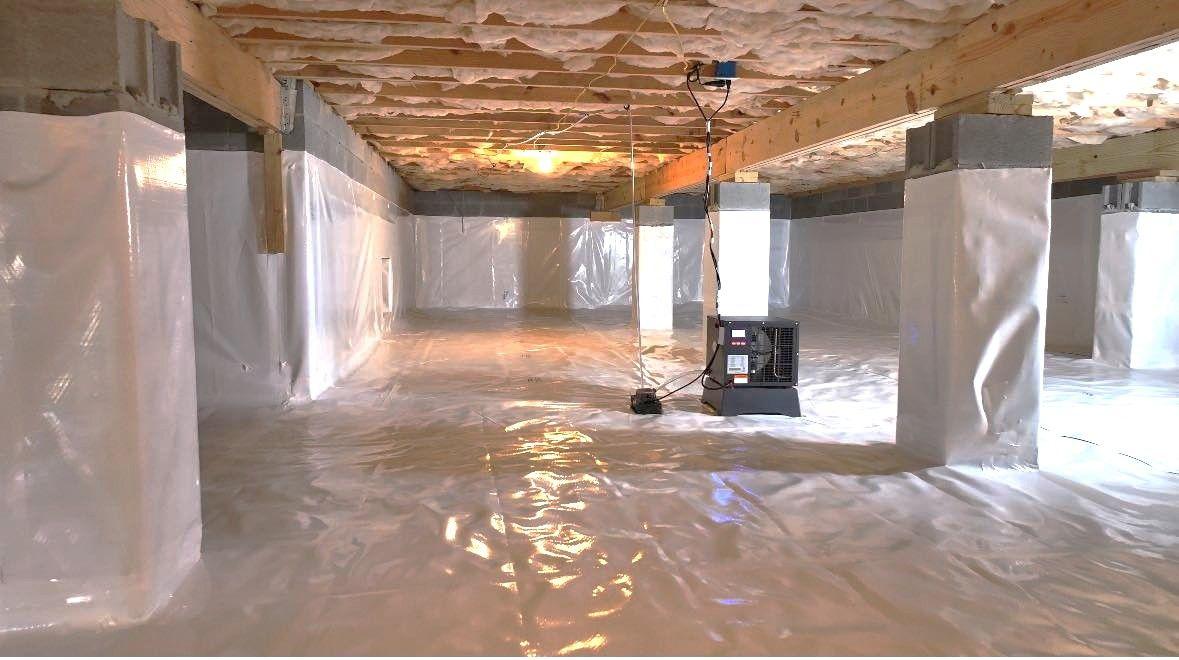 One of our crawlspace encapsulations