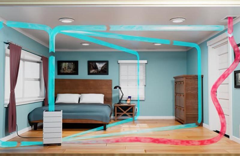 an aspen air purifier in action