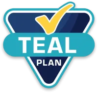 Teal plan badge