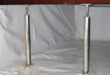 crawl space supports